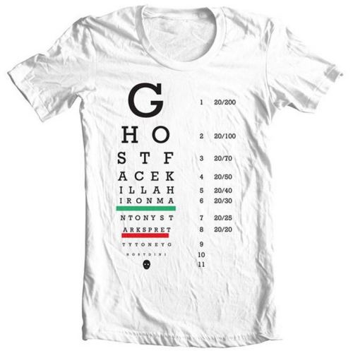 COMMISSARY | GFK Eye-Chart Shirt  One of 5  limited edition designs (1 women, 4 men) released for pre-order today. Pre-sales only last until 10/24. Go get one you smart dumb cats. Pre-Order Here.