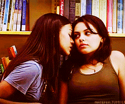 iwanttomakeyouwet:  daddyslittlekat:  More library fun…. with a young Mila Kunis.