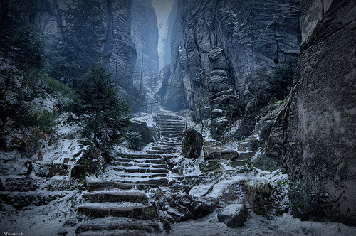 despoiler:  Cisářská chodba - Emperor’s Corridor, Prachov Rocks (by Stevacek)