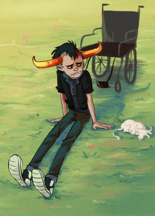jaymamon:I think this was one of the first homestuck related things I drew?? Dang. 