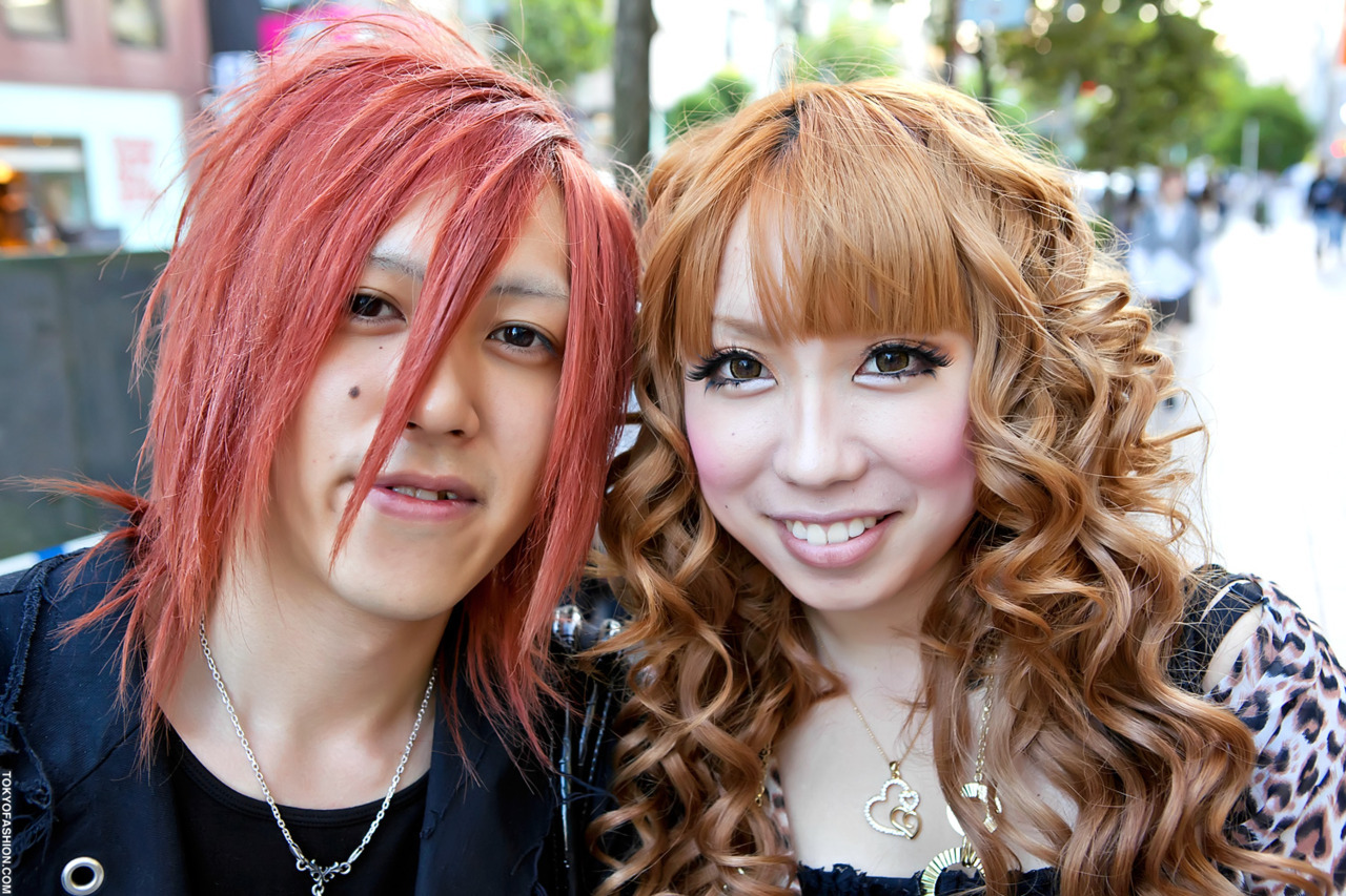Fun Japanese Couple Snapped In Shibuya Tokyo Fashion