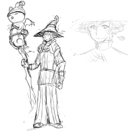 Oc Paintchat With My Boyfriend Matthew, He Drew His Elvaan As A Black Mage. (Usually