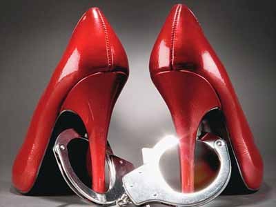 brutalmaster:  Fuck-me heels for Pepperâ€™s feet, cuffs for her slender ankles.