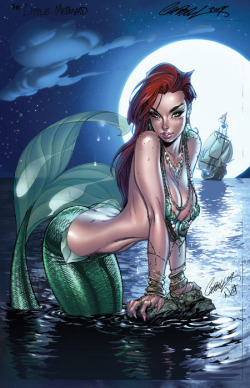 lovezombitch:  Different take on Disney Princess J. Scott Campbell 