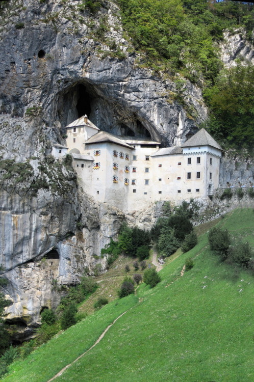 Predjama Castle is a Renaissancecastle built within a cave mouth in southwestern Slovenia. It is loc