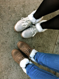 eileenkayleigh:  New shoes. Me and Amanda♥  awhh yeaaa!♥