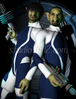 &ldquo;Mal'Jin Twins: Harosh and Hakkar&rdquo; #1 of nine Digital image, 2011, Mark Reed @ www.studio-h112.com