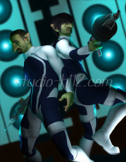 &ldquo;Mal'Jin Twins: Harosh and Hakkar&rdquo; #2 of nine Digital image, 2011, Mark Reed @ www.studio-h112.com