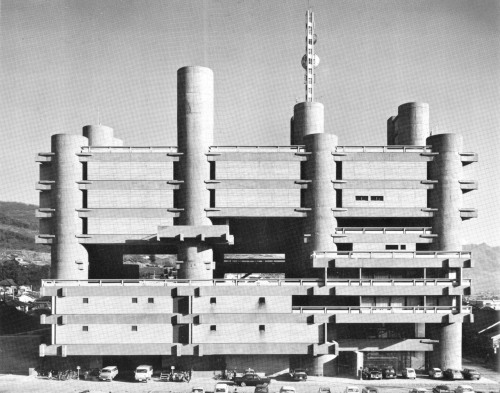 fuckyeahbrutalism: Yamanashi Broadcasting and Press Center, Kofu, Japan, 1962-66 (Kenzo Tange) View 