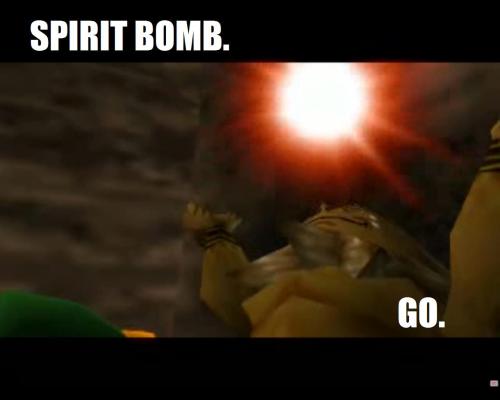 king-of-our-kastle:I was playing Ocarina of Time and I saw this scene, and it reminded me of DragonB
