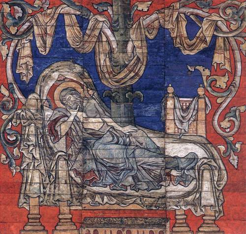 The Sleeping Jesse 1225-50 Tempera on primed oak boards St Michael, Hildesheim