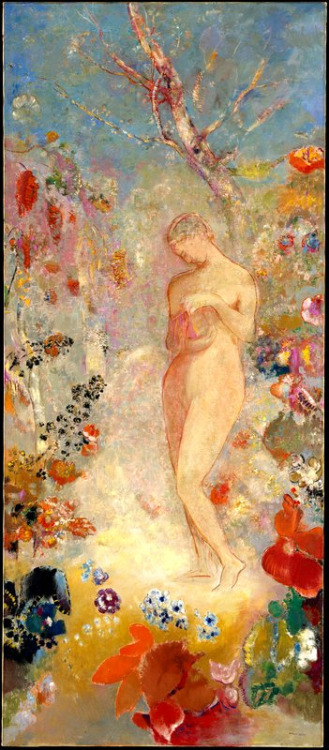 23silence:   Odilon Redon (1840-1916) - Pandora, c. 1914 