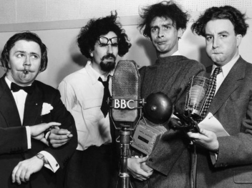 everythingyoure-not-supposedtobe: 1951 — The cast of “The Goon Show” (l-r) Harry S