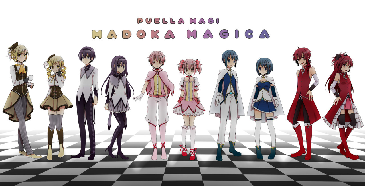 suzuchin:  Puella Magi Madoka Magica with Genderbends 