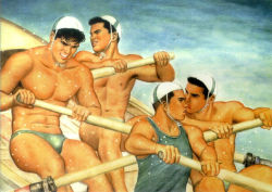 monsieurlabette:  Rowers by Ben Kimura