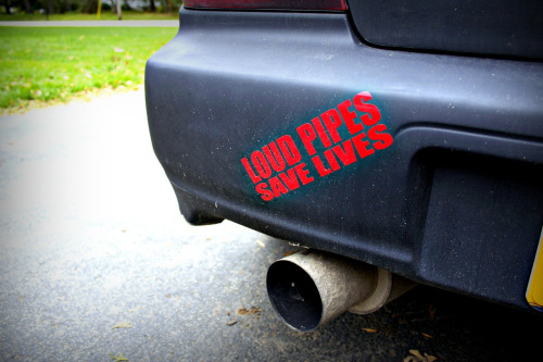 canimuff:  teach-me-how-to-zombie:  All the stickers on my car. The last one is the emblem on the front of my car.   ‘cept for the illest these are all rad!