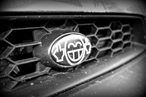 canimuff:  teach-me-how-to-zombie:  All the stickers on my car. The last one is the emblem on the front of my car.   ‘cept for the illest these are all rad!