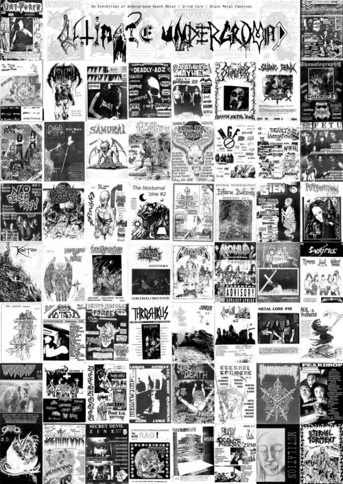 kogumarecord:  roadside diaries　 - 上野でデスメタル専門ファンジン展覧会 この展覧会は「1980年から90年代中期までに発行された世界中のデスメタル、グラインドコア、