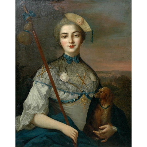 Manner of Jean Marc Nattier18th CenturyPortrait of a Noble Lady as a Pilgrim to Santiago de Comp