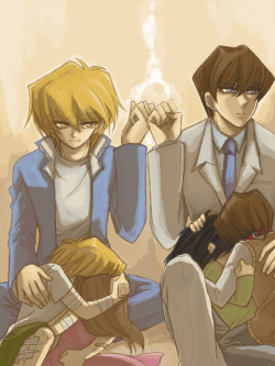 leonawriter:  Just to remind people how, even if they despise each other and deny it, Seto Kaiba and Katsuya Jonouchi are so very similar. At the very least, they both know exactly what it’s like to want to protect your younger sibling. And that’s