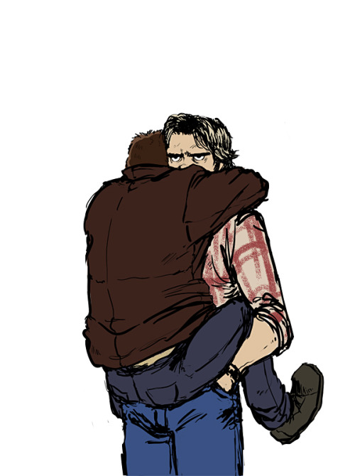 ohsamtumbles:shidspn: He ain’t heavy, but he sure is a dick sometimes 