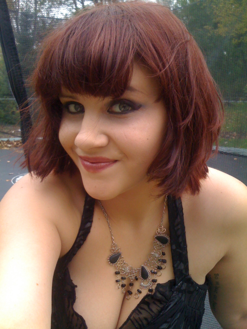 sillypurplemonster:  Hi, this is my face with lots of eye makeup. 