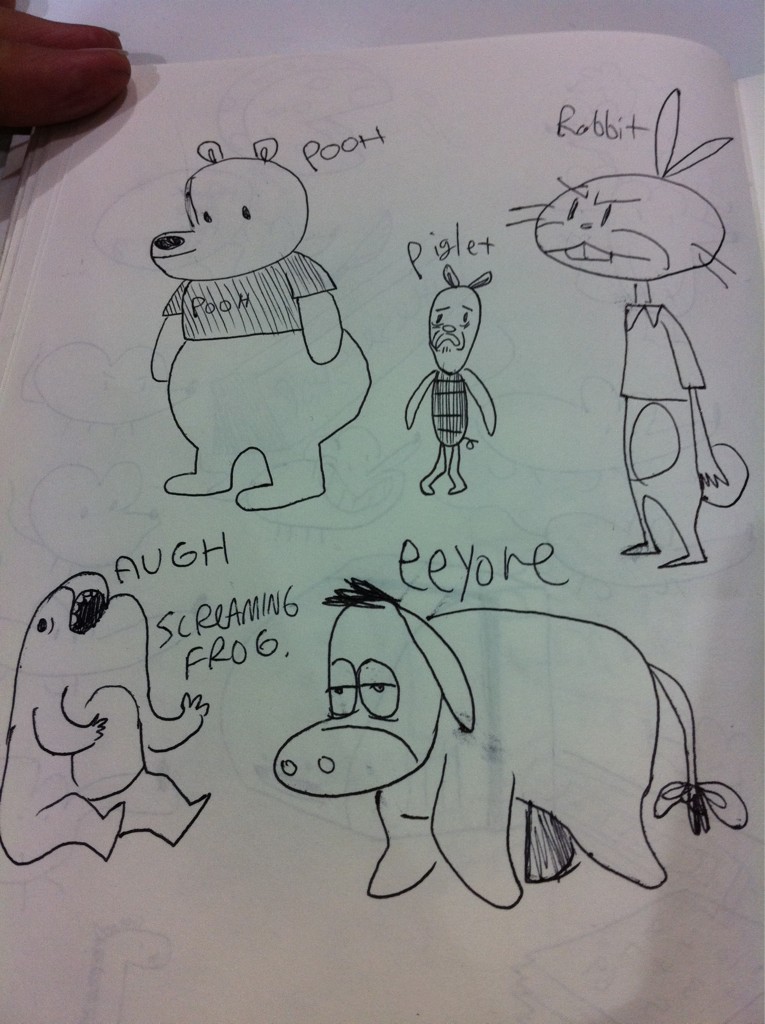 rooshoes:  kaycee  screaming frog is my favorite winnie the pooh