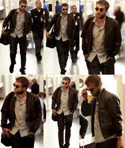thedailybeard:   Rob leaving LA today - October