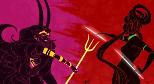 redrawn panel Fefcestor VS Aradiacestor aww yeah these are fun B)