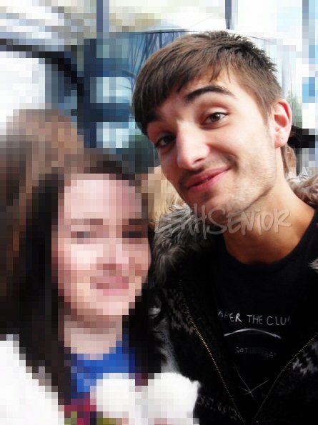 Me & Tom. Wednesday 19th October 2011. Capital Manchester.I’ve blurred me out because I look disgusting cos I was talking. Tom looks beaut as per.