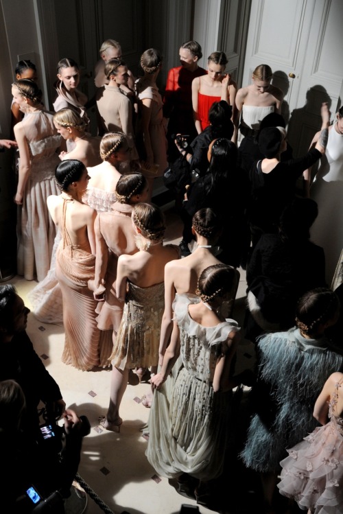 itsbeenaperfectday:  Backstage Valentino Haute Couture S/S 2012 