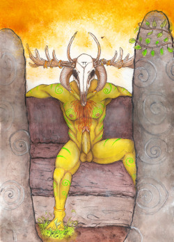 celteros:  Cernunnos for Samhain by fleshiswilling