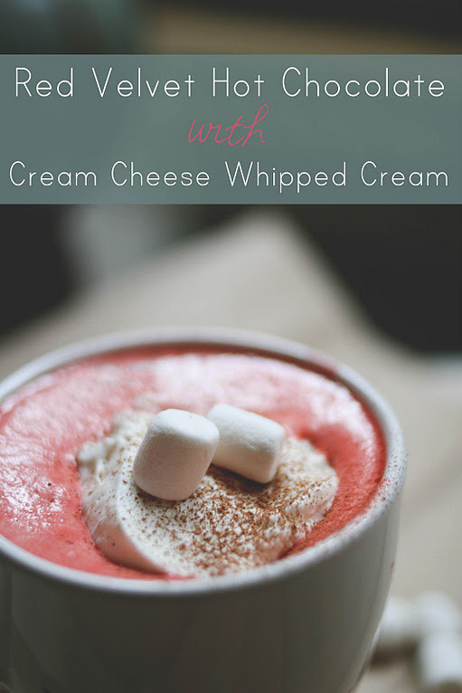 creativeinspiration:  Red Velvet Hot Chocolate with Cream Cheese Whipped Cream 4