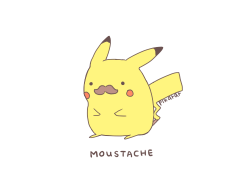 when-i-say-moo-you-say-stache:  PikaStache!