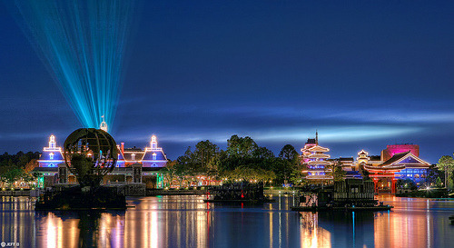 Did you know? The World Showcase promenade at Epcot stretches 1.2 miles and the World Showcase Lagoo
