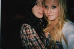 toolesbiantofunction:  This is me and my princess, Lauren. We were friends for so long, and then one day we just happened. Shes my world, I will be with her forever no matter what we face. FUCK THE HATERS! haha :). I’m the blonde one and she is the