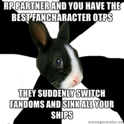 fyeahroleplayingrabbit:  and they never talk