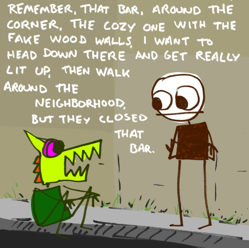 explodingdog:  Crazy Monster’s nostalgia is bumming me out. 