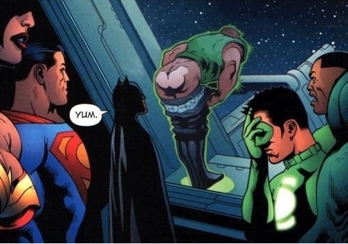 Do you wanna tell us something Batman?I agree Guy the all powerful Green Lantern Ring must be used t