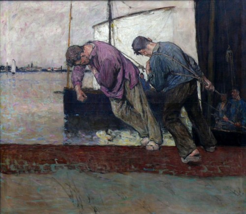 100artistsbook:  Grethe, Carlos (1864 Montevideo - 1913 Nieuport) Against the Current 