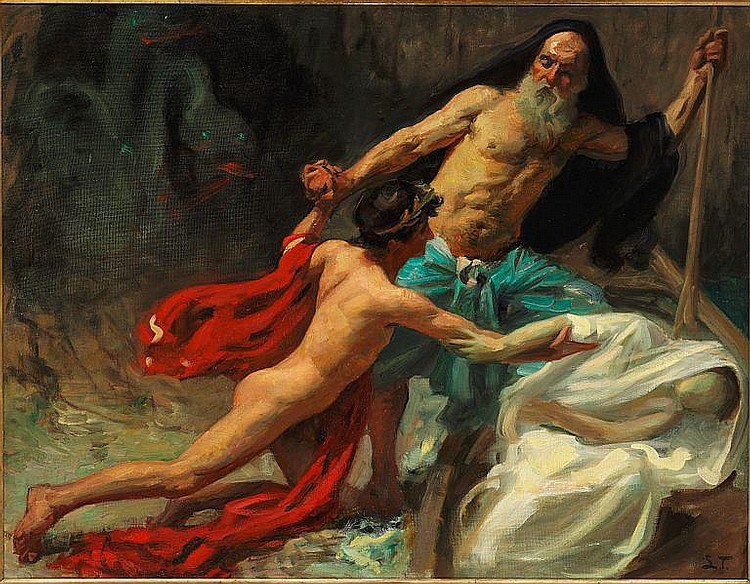 antonio-m:  Laurits Tuxen - Orpheus and Eurydice 