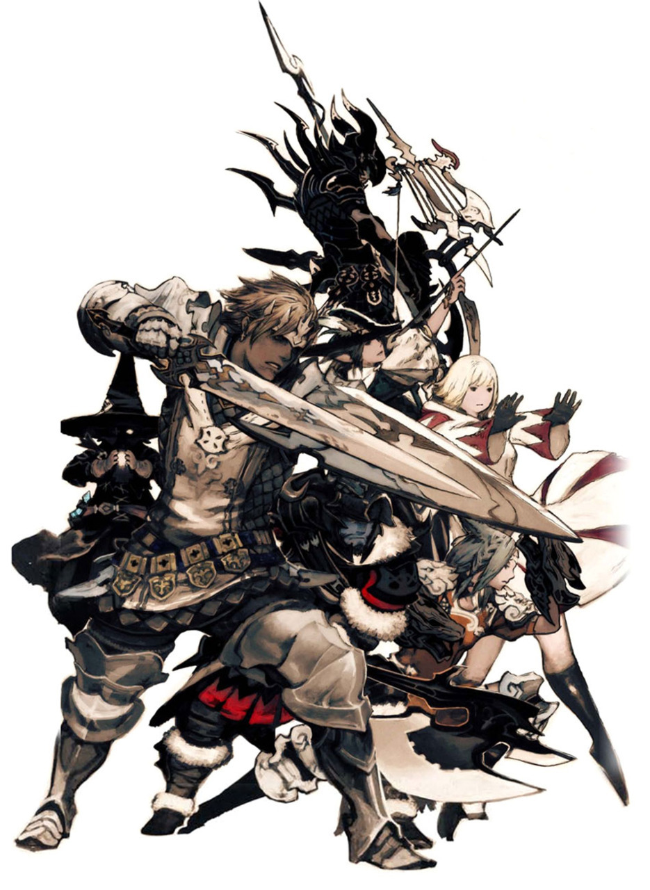 strawberry-bubbles:  Artwork from Final Fantasy XIV Version 2.0 by Akihiko Yoshida