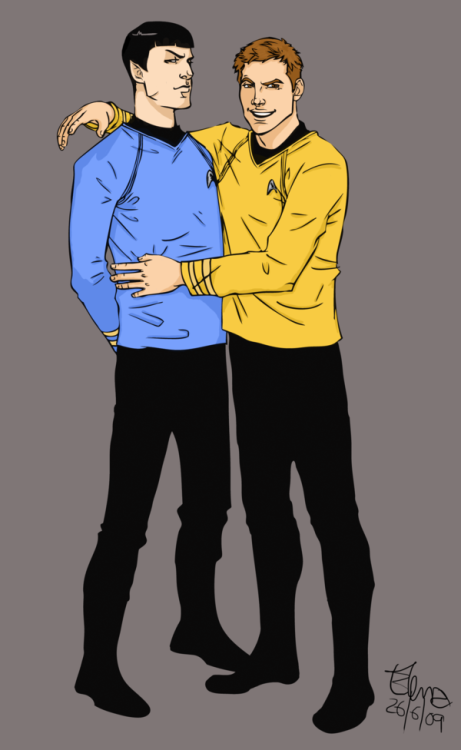 fuckyeahstartrektos:spacehusbandslove:Colored.Original.So adorable!