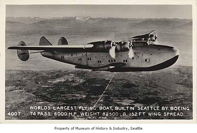 prof-bullfinch:  Boeing Flying Boat in flight, n.d. by IMLS DCC on Flickr. 