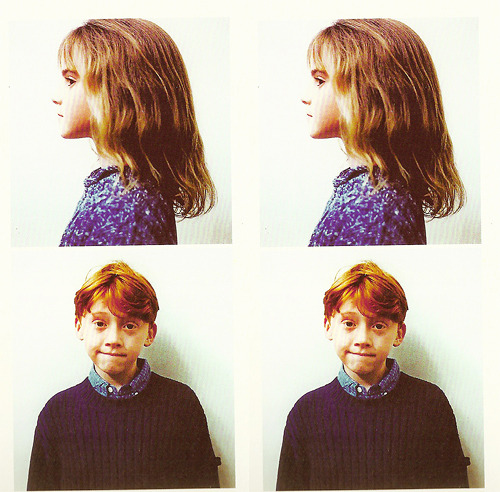 bewitchthemind:Early reference photos of Emma and Rupert from Potter Pre-production.