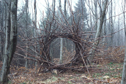 colossaltitan:  calypso53:  one of my favorite things about hiking is when i come across a strange structure deep in the woods and am left to wonder how and why and when  how: demons. why: demon portal. when: 5 pm demon time 