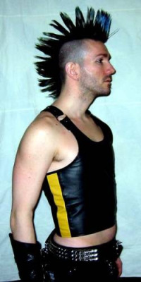 losttreasurepics:  234436 by leatherchaps25 on Flickr.  Sexy Mohawk&hellip;