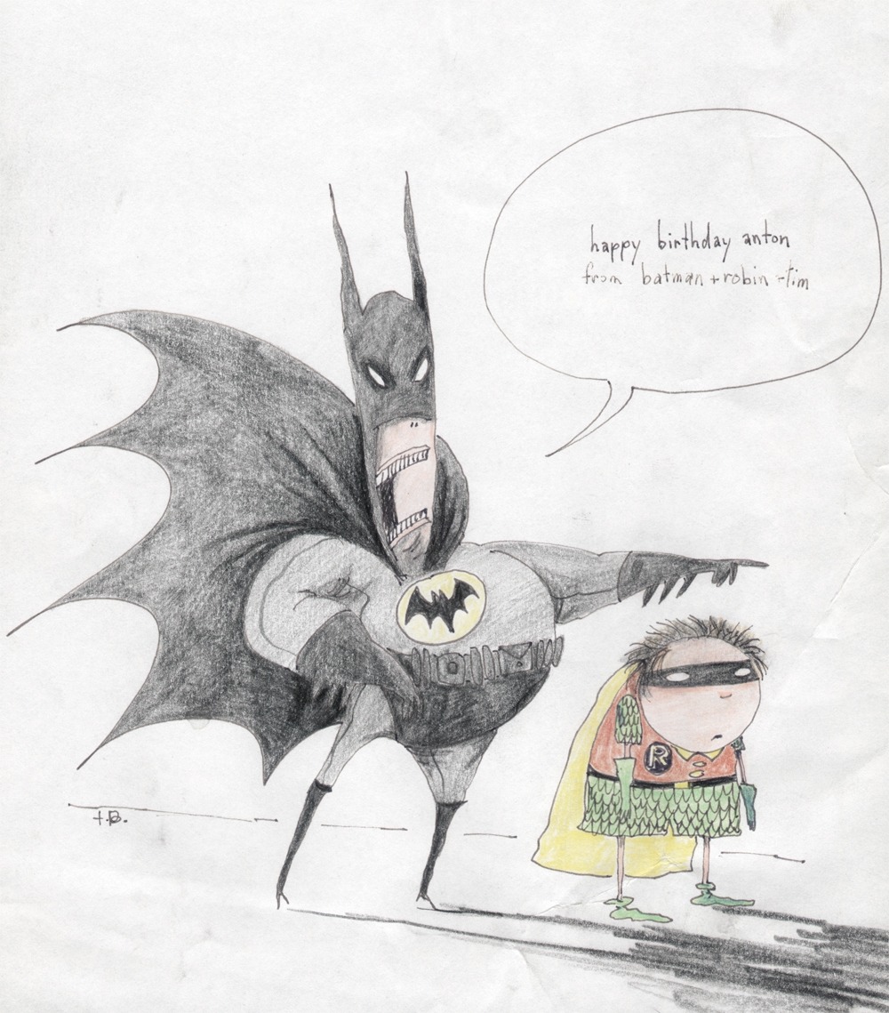 the art of Tim — On that film (Batman, 1989) [Tim Burton] worked...