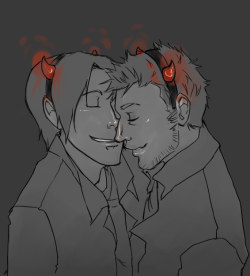 Halloween themed Sam/Lucifer fluff.