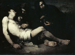 antonio-m:  Martyrdom of St SebastianThéodule Ribot, 1865Musée d’Orsay, Parisoil on canvas 